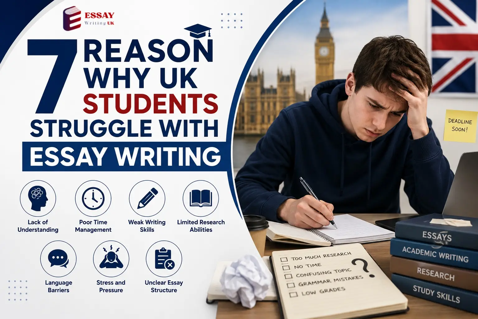 7 Reason Why UK Students Struggle with Essay Writing